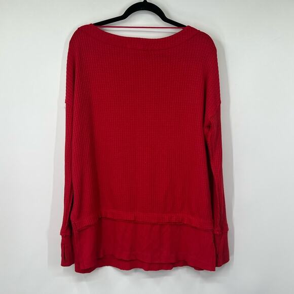 Free People North Shore Oversized Thermal Tunic Top - Picture 4 of 5
